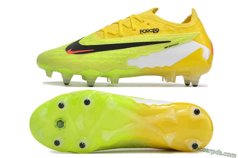 Nike Phantom GX Elite Link Pro SG Low-Tops Football Boots - Yellow/Green/Black/White 0