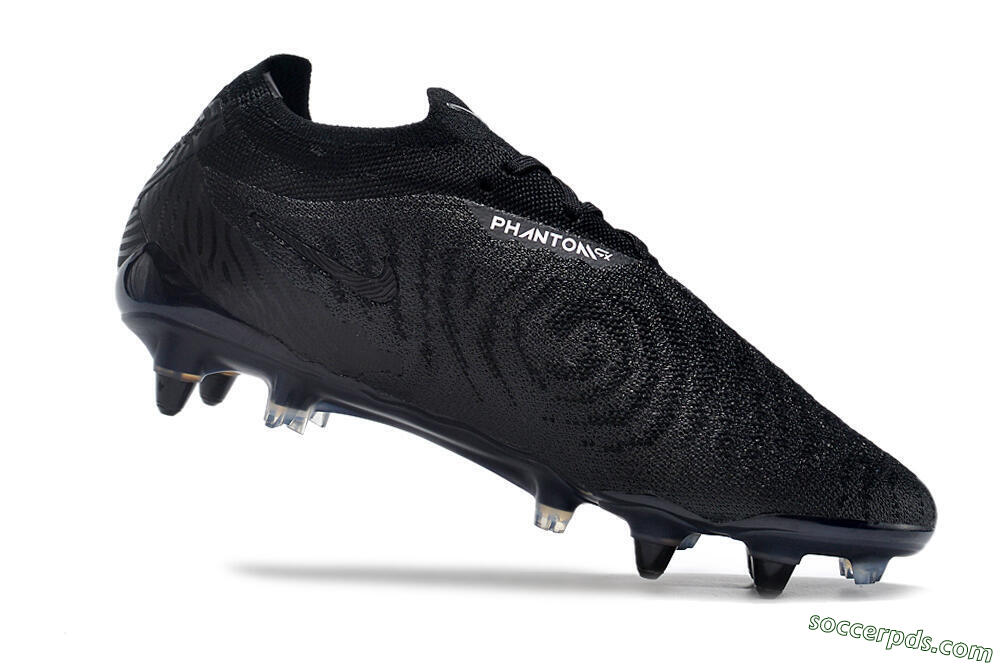 Nike Phantom GX Elite Link Pro SG Low-Tops Football Boots - Black/Blue 4