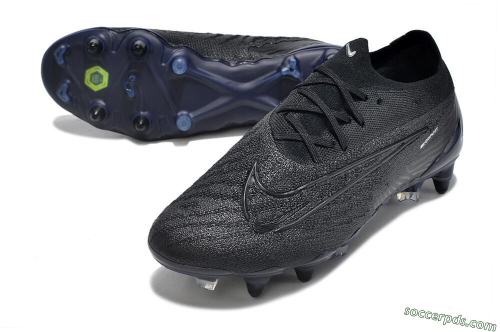 Nike Phantom GX Elite Link Pro SG Low-Tops Football Boots - Black/Blue 3