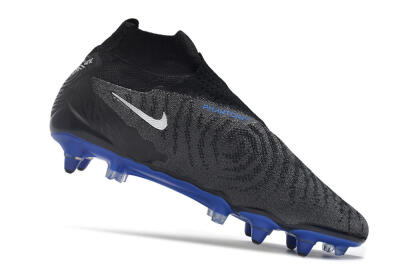 Nike Phantom GX Elite DF Link Pro SG High-Tops Football Boots - Black/Grey/Blue