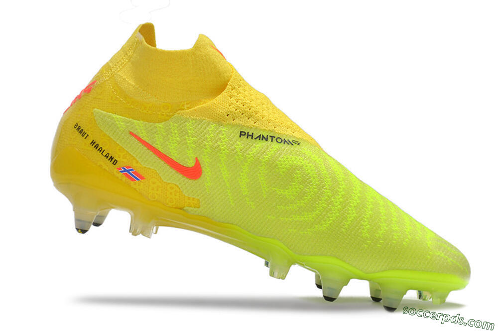Nike Phantom GX Elite DF Link Pro SG High-Tops Football Boots - Yellow/Green/Black/White 4