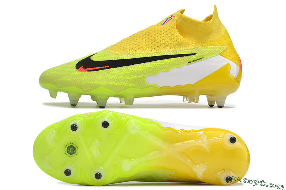 Nike Phantom GX Elite DF Link Pro SG High-Tops Football Boots - Yellow/Green/Black/White 0