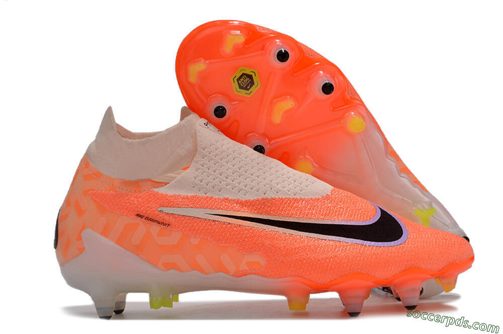 Nike Phantom GX Elite DF Link Pro SG High-Tops Football Boots - Pink/Black/Purple 1
