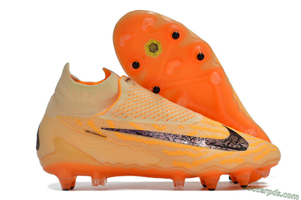Nike Phantom GX Elite DF Link Pro SG High-Tops Football Boots - Orange/Pink/Black 1