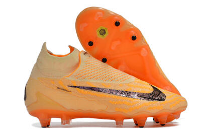 Nike Phantom GX Elite DF Link Pro SG High-Tops Football Boots - Orange/Pink/Black
