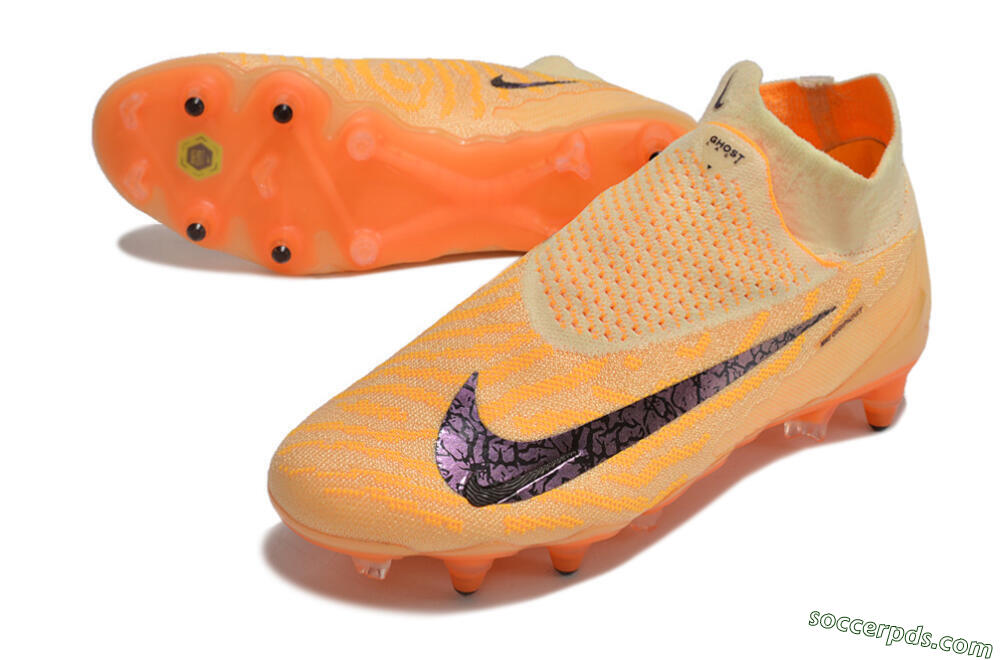 Nike Phantom GX Elite DF Link Pro SG High-Tops Football Boots - Orange/Pink/Black 3