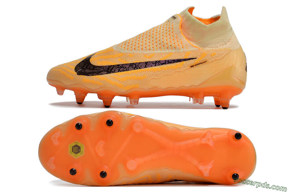 Nike Phantom GX Elite DF Link Pro SG High-Tops Football Boots - Orange/Pink/Black 0