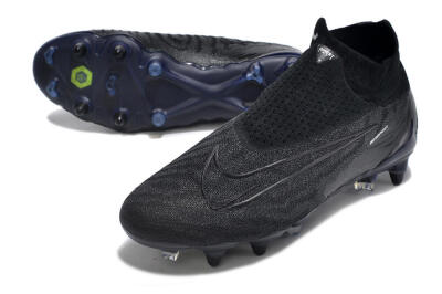 Nike Phantom GX Elite DF Link Pro SG High-Tops Football Boots - Black/Blue