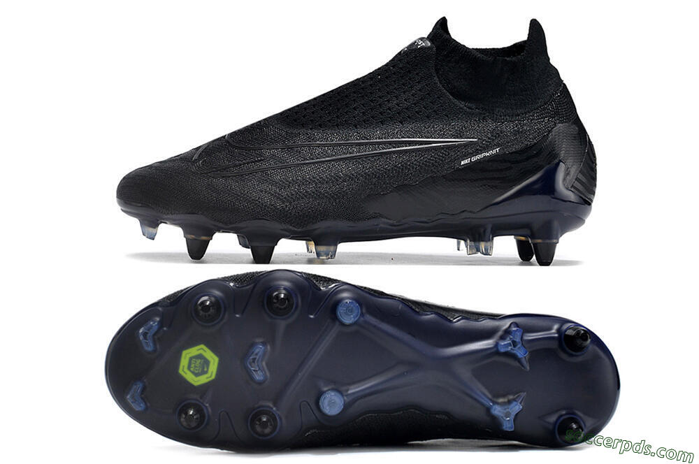 Nike Phantom GX Elite DF Link Pro SG High-Tops Football Boots - Black/Blue 0