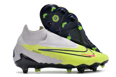 Nike Phantom GX Elite DF Link Pro SG High-Tops Football Boots - White/Green/Black