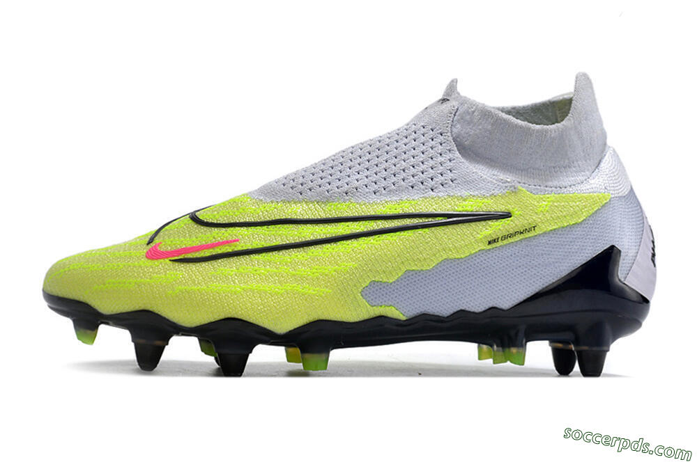 Nike Phantom GX Elite DF Link Pro SG High-Tops Football Boots - White/Green/Black 2