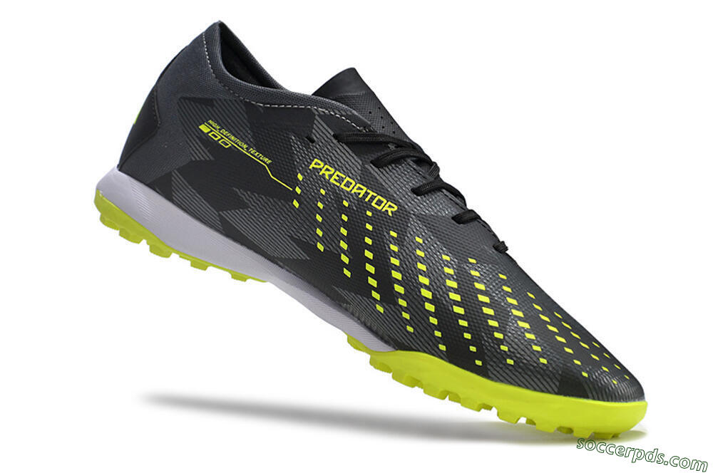 Adidas Predator Accuracy.3 TF Low-Tops Football Shoes - Black/Green/White 4