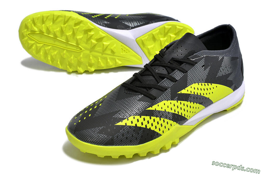 Adidas Predator Accuracy.3 TF Low-Tops Football Shoes - Black/Green/White 3
