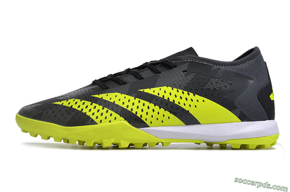 Adidas Predator Accuracy.3 TF Low-Tops Football Shoes - Black/Green/White 2