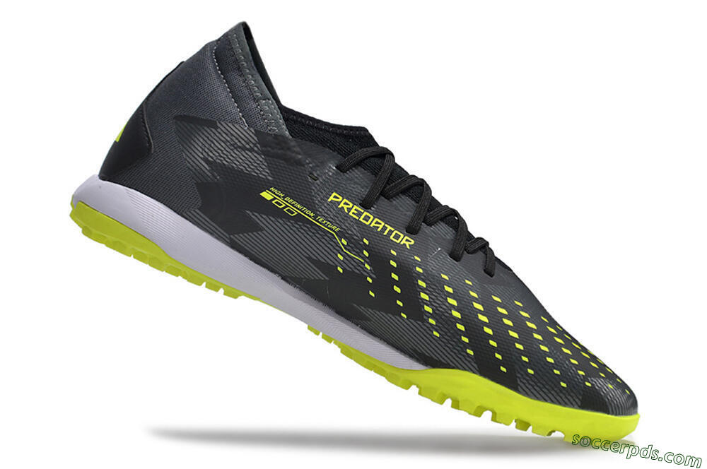 Adidas Predator Accuracy.3 TF Low-Tops Football Shoes - Black/Green/White 4
