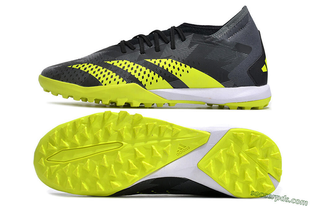 Adidas Predator Accuracy.3 TF Low-Tops Football Shoes - Black/Green/White 0