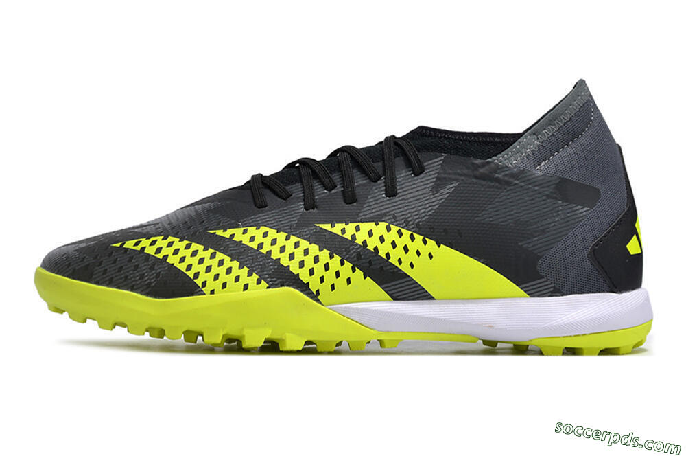 Adidas Predator Accuracy.3 TF Low-Tops Football Shoes - Black/Green/White 2