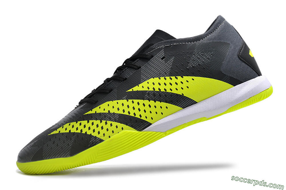 Adidas Predator Accuracy.3 IC Low-Tops Football Shoes - Black/Green/White 5