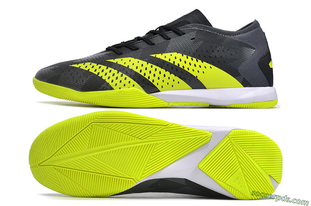 Adidas Predator Accuracy.3 IC Low-Tops Football Shoes - Black/Green/White 0
