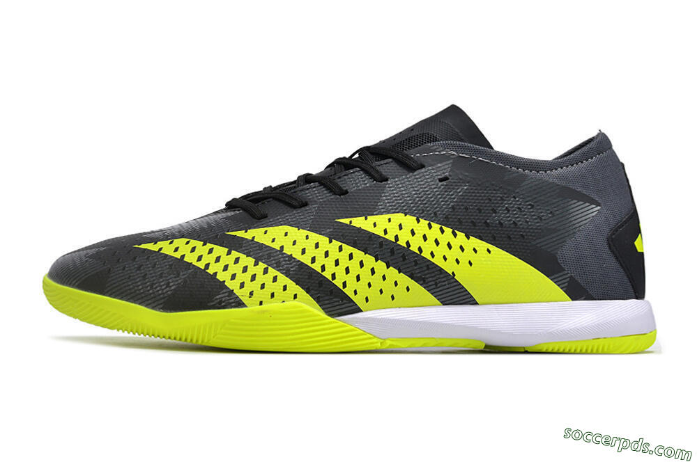 Adidas Predator Accuracy.3 IC Low-Tops Football Shoes - Black/Green/White 2