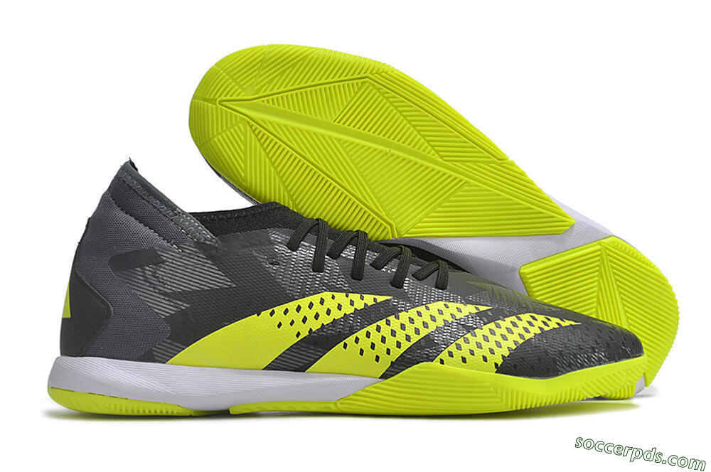 Adidas Predator Accuracy.3 IC Low-Tops Football Shoes - Black/Green/White 1