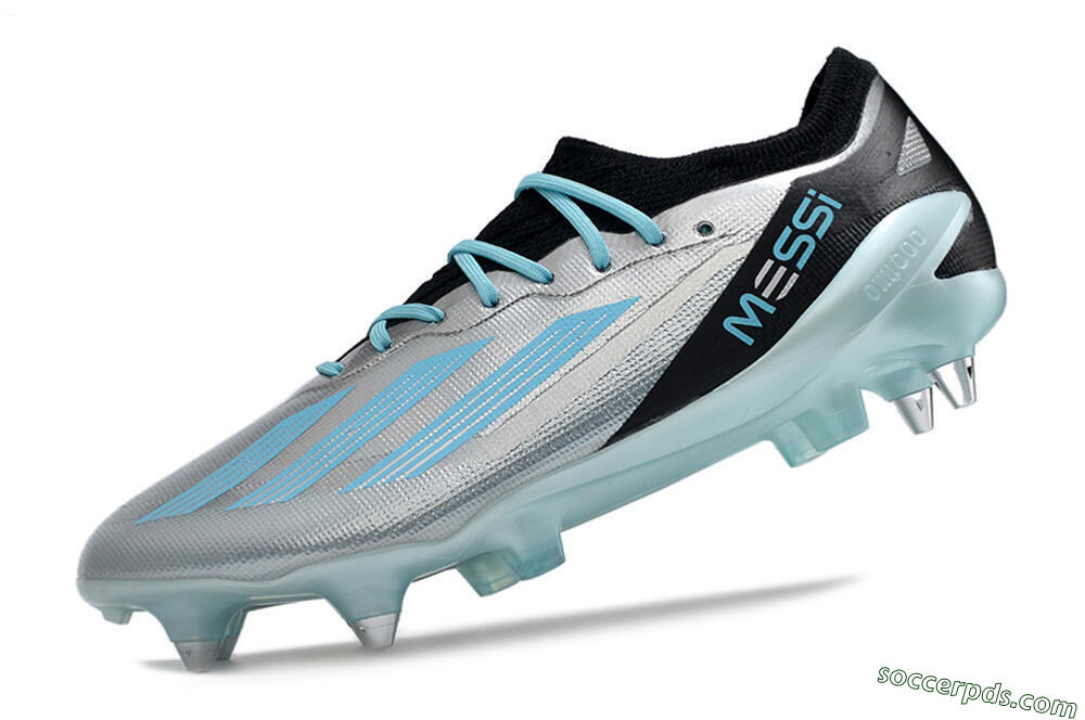 Adidas X Speedportal.1 SG Low-Tops Football Boots - Silver/Black/Blue 5
