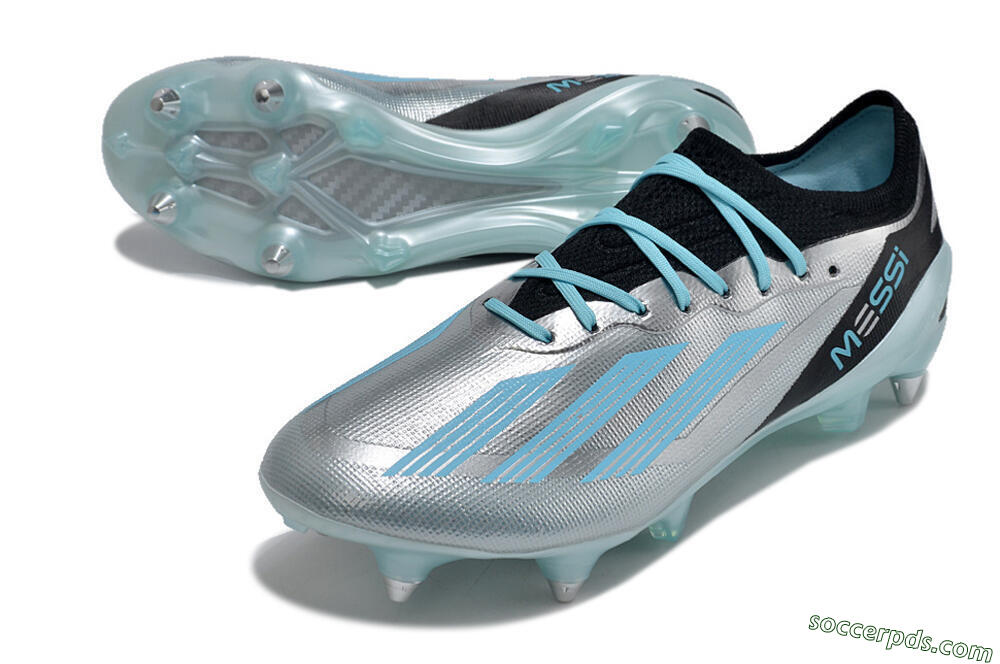 Adidas X Speedportal.1 SG Low-Tops Football Boots - Silver/Black/Blue 3