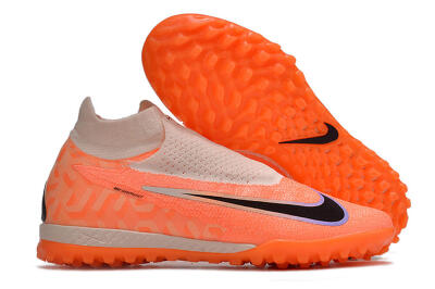 Nike Phantom GX Elite DF Link TF High-Tops Football Shoes - Orange/Pink/Black/Purple