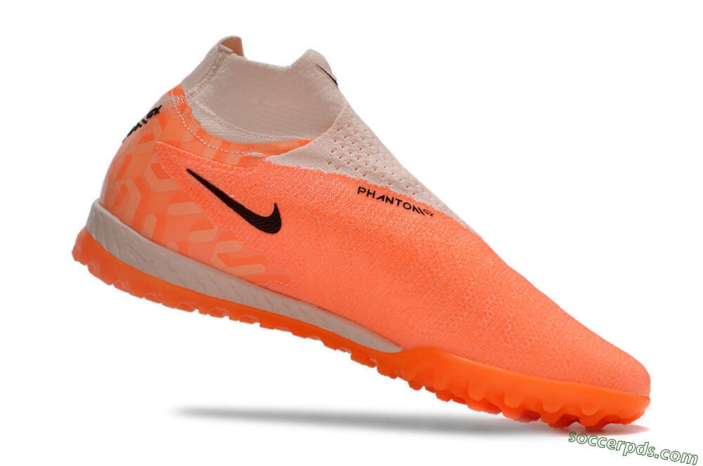 Nike Phantom GX Elite DF Link TF High-Tops Football Shoes - Orange/Pink/Black/Purple 4