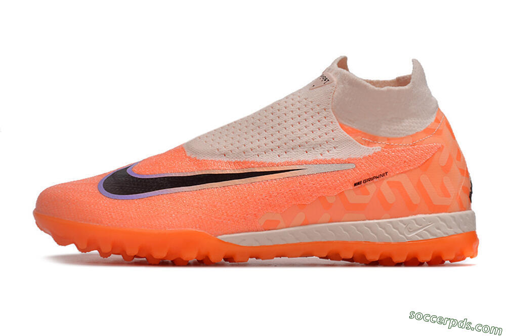 Nike Phantom GX Elite DF Link TF High-Tops Football Shoes - Orange/Pink/Black/Purple 2