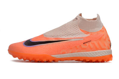 Nike Phantom GX Elite DF Link TF High-Tops Football Shoes - Orange/Pink/Black/Purple