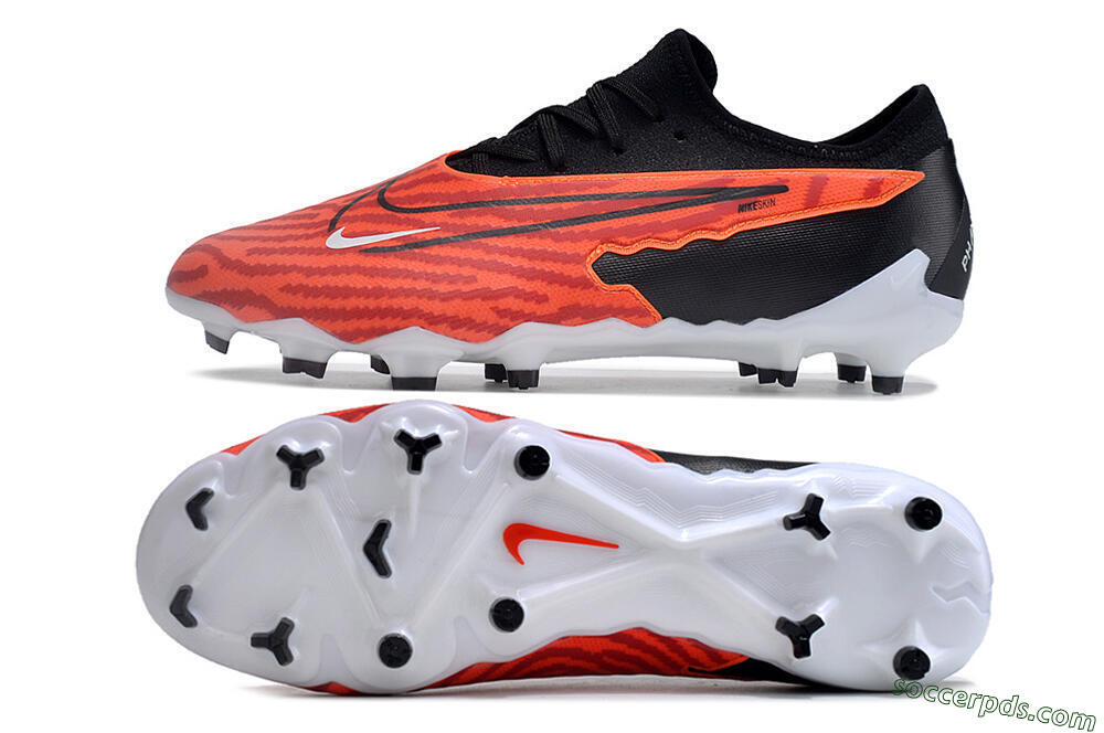 Nike Phantom GX Academy FG Low-Tops Football Boots - Red/Black/White 0