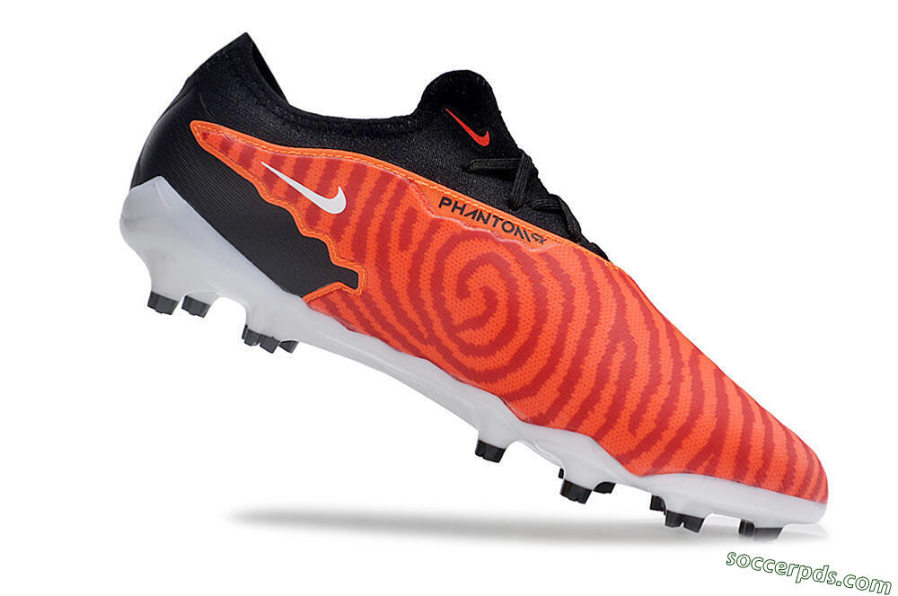 Nike Phantom GX Academy FG Low-Tops Football Boots - Red/Black/White 4