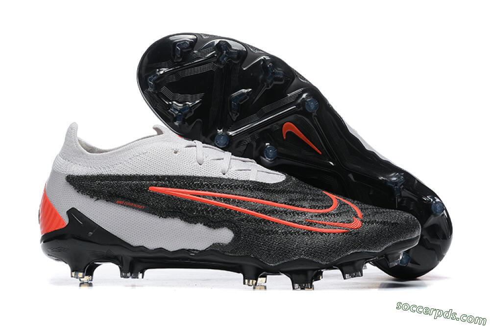 Nike Phantom GX Elite FG Low-Tops Football Boots - Black/White/Red 1