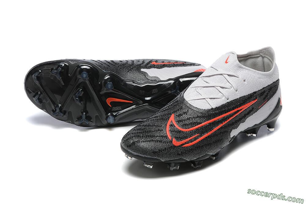 Nike Phantom GX Elite FG Low-Tops Football Boots - Black/White/Red 3