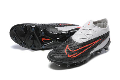 Nike Phantom GX Elite FG Low-Tops Football Boots - Black/White/Red