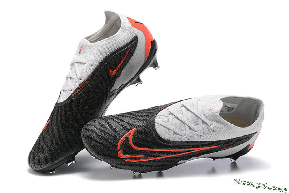 Nike Phantom GX Elite FG Low-Tops Football Boots - Black/White/Red 6