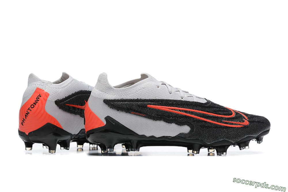 Nike Phantom GX Elite FG Low-Tops Football Boots - Black/White/Red 9