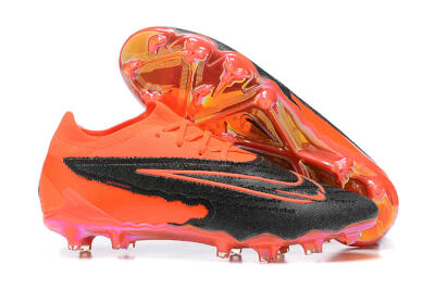 Nike Phantom GX Elite FG Low-Tops Football Boots - Orange/Black/Grey