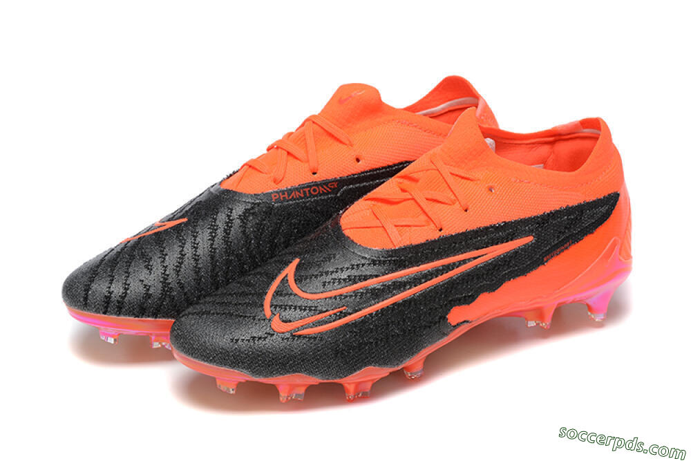 Nike Phantom GX Elite FG Low-Tops Football Boots - Orange/Black/Grey 5
