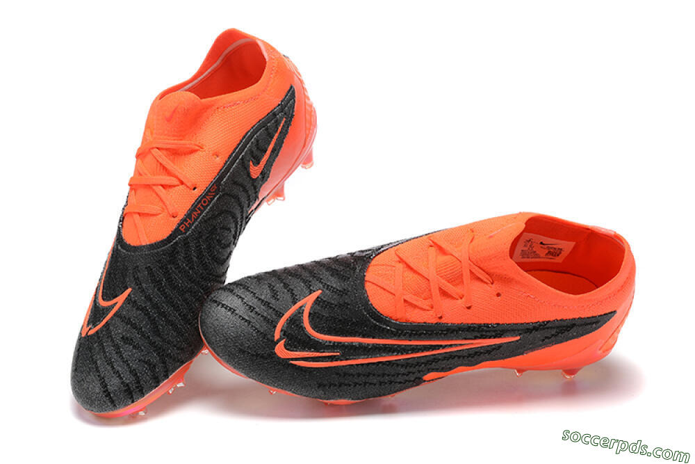 Nike Phantom GX Elite FG Low-Tops Football Boots - Orange/Black/Grey 6