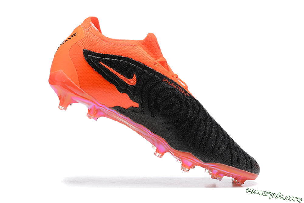 Nike Phantom GX Elite FG Low-Tops Football Boots - Orange/Black/Grey 7