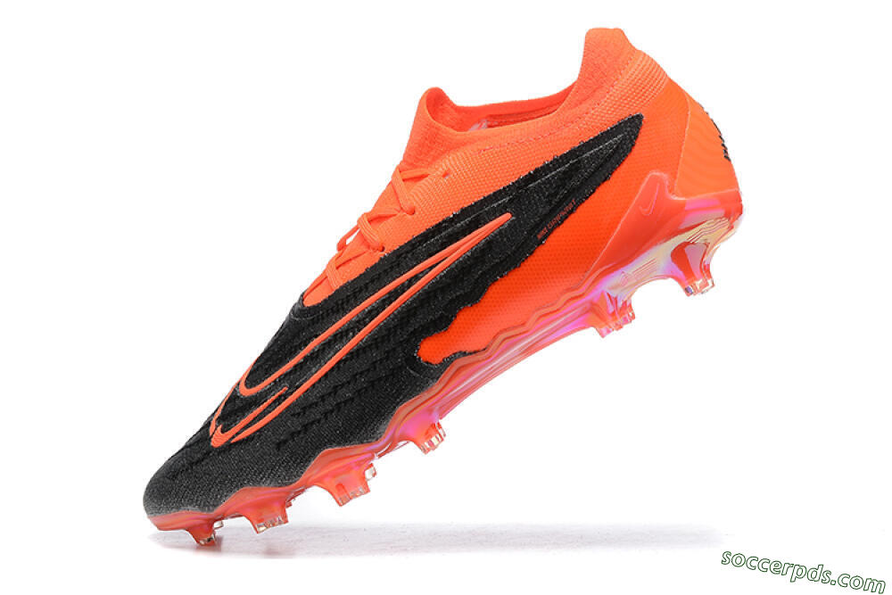 Nike Phantom GX Elite FG Low-Tops Football Boots - Orange/Black/Grey 8