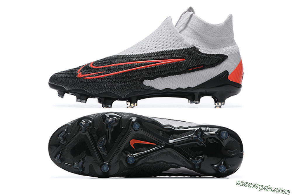 Nike Phantom GX Elite FG High-Tops Football Boots - Black/White/Red 0