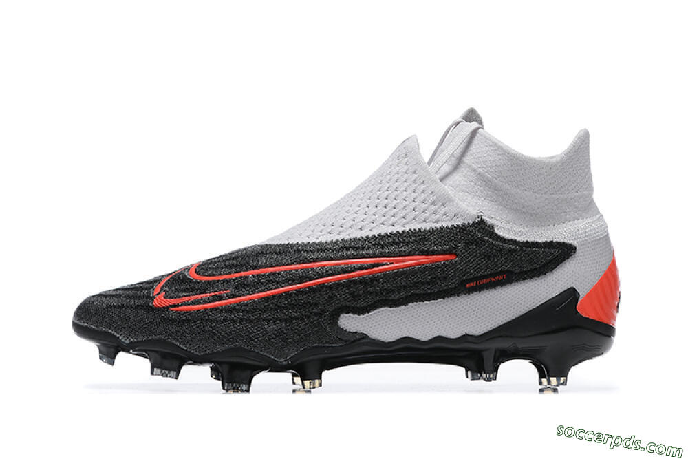 Nike Phantom GX Elite FG High-Tops Football Boots - Black/White/Red 2
