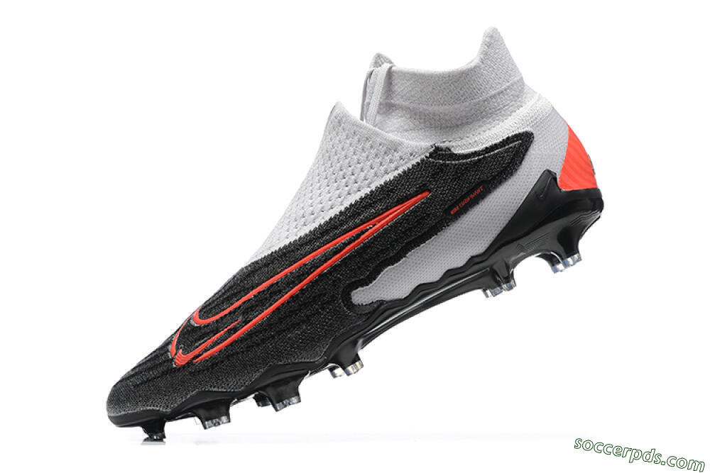 Nike Phantom GX Elite FG High-Tops Football Boots - Black/White/Red 8