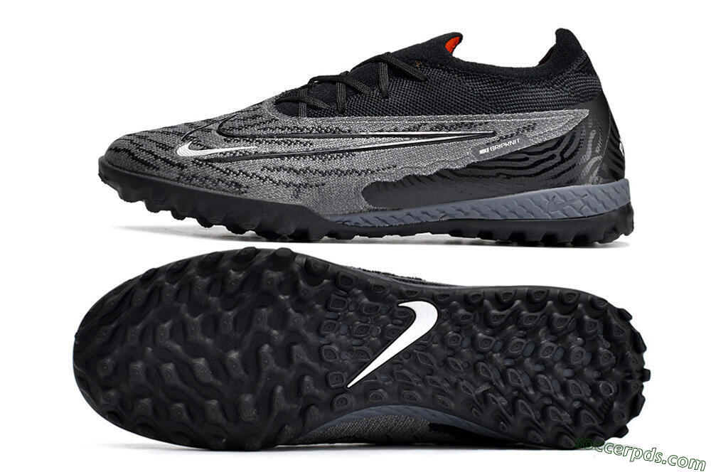 Nike Phantom GX Elite TF Low-Tops Football Shoes - Black/Grey/White 0