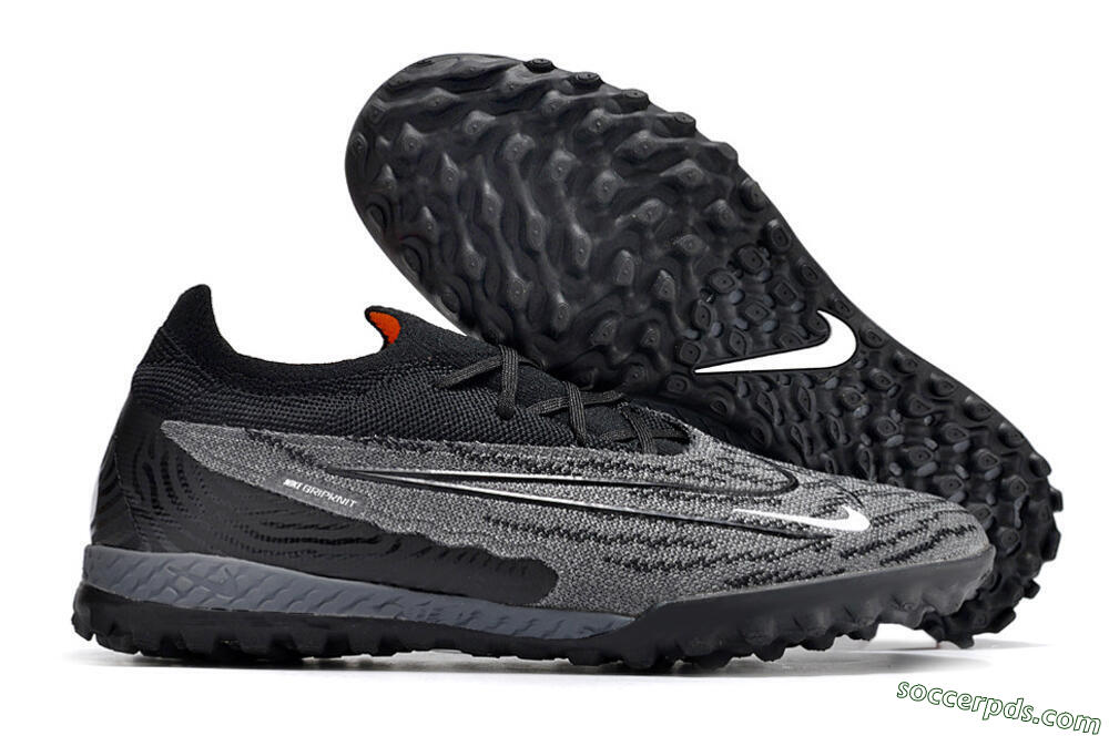 Nike Phantom GX Elite TF Low-Tops Football Shoes - Black/Grey/White 1