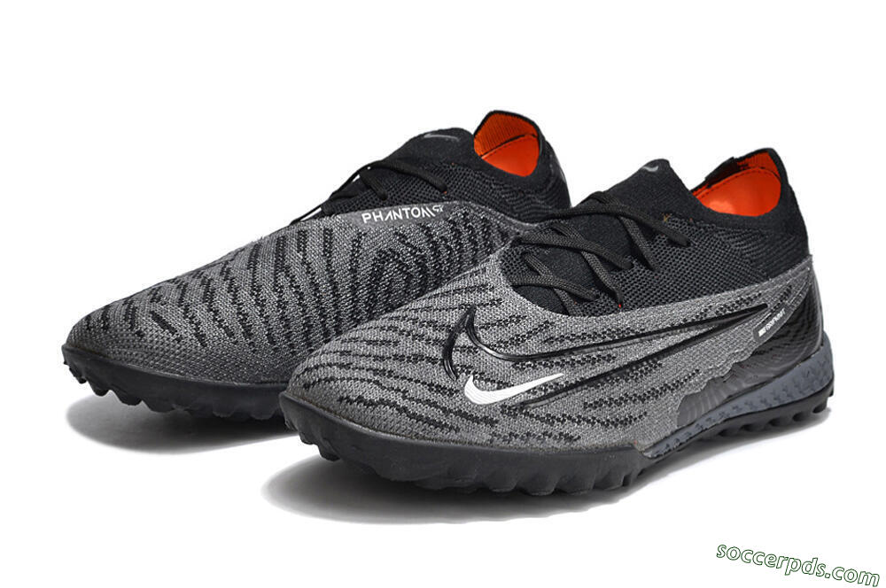 Nike Phantom GX Elite TF Low-Tops Football Shoes - Black/Grey/White 5