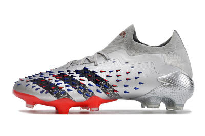 Adidas Predator Freak.1 FG Low-Tops Football Boots - Silver/Blue/Red/Black